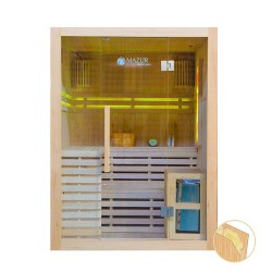 Sauna sucha z piecem HARVIA 4,5 kW, kamieniem solnym i izolacją ścian 150X150X200CM FS-EA3S XL
