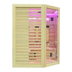 Sauna na podczerwień z kamieniem solnym 150X150X190CM RL3CS