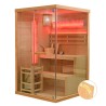 Sauna sucha z piecem HARVIA 3,5 kW, kamieniem solnym i izolacją ścian 120X120X200CM FS-EP2S LEWA