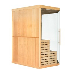 Sauna sucha z piecem HARVIA 6 kW kamieniem solnym i izolacją ścian 150X150X200CM FS-EA3CS