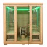 Sauna sucha z piecem HARVIA 8 kW, leżankami, kamieniem solnym i izolacją 180X180X190CM FS-EL5S-L