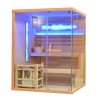 Sauna sucha z piecem HARVIA 6 kW, kamieniem solnym i izolacją ścian 150X140X200CM FS-EP3S LEWA