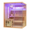 Sauna sucha z piecem HARVIA 6 kW, kamieniem solnym i izolacją ścian 150X140X200CM FS-EP3S LEWA