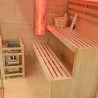 Sauna sucha z piecem HARVIA 6 kW, kamieniem solnym i izolacją ścian 150X140X200CM FS-EP3S LEWA