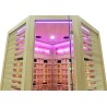 Sauna na podczerwień z kamieniem solnym 150X150X190CM RL3CS