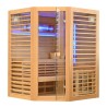 Sauna sucha z piecem HARVIA 8 kW kamieniem solnym 180X180X200CM FS-TS4CB
