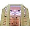 Sauna na podczerwień z kamieniem solnym 150X150X190CM RL3CS
