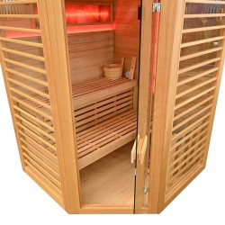 Sauna sucha z piecem HARVIA 8 kW kamieniem solnym 180X180X200CM FS-TS4CB