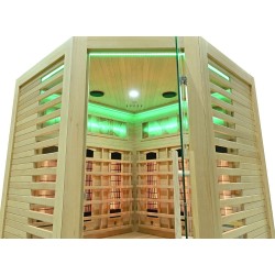 Sauna na podczerwień z kamieniem solnym 150X150X190CM RL3CS