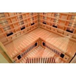 Sauna na podczerwień z kamieniem solnym 150X150X190CM RL3CS