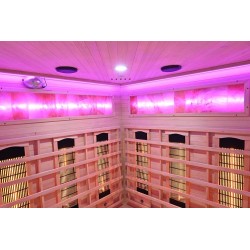 Sauna na podczerwień z kamieniem solnym 150X150X190CM RL3CS