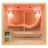 Sauna sucha z piecem HARVIA 8 kW kamieniem solnym i izolacją ścian 210X160X200CM FS-EA5S-L