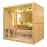Sauna sucha z piecem HARVIA 8 kW kamieniem solnym i izolacją ścian 210X160X200CM FS-EA5S-L