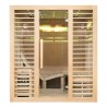 Sauna sucha z piecem HARVIA 6 kW, kamieniem solnym i izolacją ścian 180X160X200CM FS-EA4-L