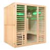 Sauna sucha z piecem HARVIA 6 kW, kamieniem solnym i izolacją ścian 180X160X200CM FS-EA4-L