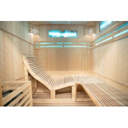 Sauna sucha z piecem HARVIA 6 kW, kamieniem solnym i izolacją ścian 180X160X200CM FS-EA4-L