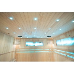 Sauna sucha z piecem HARVIA 6 kW, kamieniem solnym i izolacją ścian 180X160X200CM FS-EA4-L