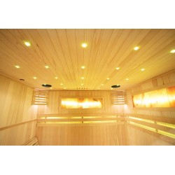 Sauna sucha z piecem HARVIA 6 kW, kamieniem solnym i izolacją ścian 180X160X200CM FS-EA4-L