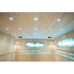 Sauna sucha z piecem HARVIA 6 kW, kamieniem solnym i izolacją ścian 180X160X200CM FS-EA4-L