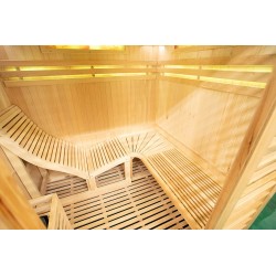 Sauna sucha z piecem HARVIA 6 kW, kamieniem solnym i izolacją ścian 180X160X200CM FS-EA4-L