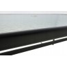 Zestaw Mebli Ogrodowych Bergamo Black 6 krzeseł i 1 stół 150 cm  SZKŁO HARTOWANE