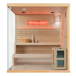 Sauna sucha z piecem HARVIA 8 kW 175X140X190CM FS-EP4S PRAWA