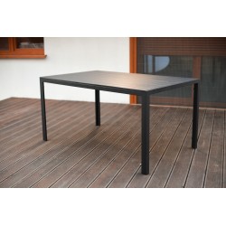 Zestaw Mebli Ogrodowych BERGAMO 6 krzeseł i 1 stół 150 cm NAPOLI ALUMINIUM z polywood