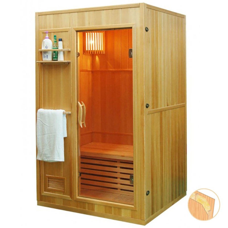 Sauna sucha z piecem HARVIA 2,3 kW i izolacją ścian 120X105X190CM FS-EN2