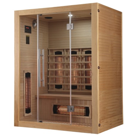 Sauna na podczerwień Infrared 150X105X190CM - 3 osobowa FS03
