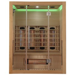 Sauna na podczerwień Infrared 150X105X190CM - 3 osobowa FS03