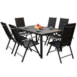 Stół Ogrodowy NAPOLI ALUMINIUM prostokątny 150 x 90 x 74 Tarasowy Meble Dom