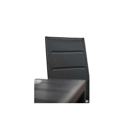 2x Krzesło ogrodowe tarasowe Napoli czarne rozkładane Meble Ogrodowe Balkon