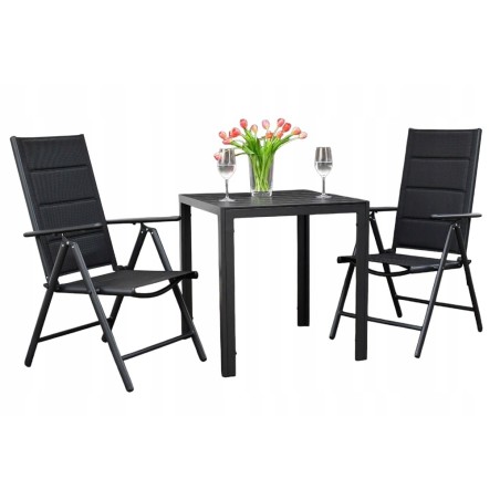 Meble Ogrodowe Aluminiowe  Napoli Zestaw  Napoli 2+1 stolik