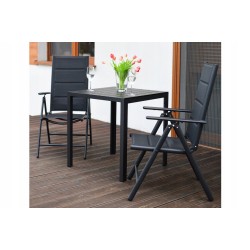 Meble Ogrodowe Aluminiowe  Napoli Zestaw  Napoli 2+1 stolik