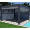 Pergola OGRODOWA Tarasowa Prestige Automatic 3 x 3 m - Dark Grey  Funmax – Stwórz Swoją Oazę Relaksu!