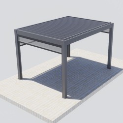 Pergola OGRODOWA Tarasowa Prestige Automatic 3 x 4 m - Dark Grey  Funmax – Stwórz Swoją Oazę Relaksu!