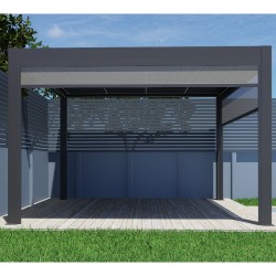 Pergola OGRODOWA Tarasowa Prestige Automatic 3 x 4 m - Dark Grey  Funmax – Stwórz Swoją Oazę Relaksu!