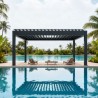 Pergola OGRODOWA Tarasowa Prestige Automatic 4 x 4 m - Dark Grey  Funmax – Stwórz Swoją Oazę Relaksu!