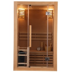 Sauna sucha z piecem HARVIA 3,5 kW i 120X105X190CM FSTG2