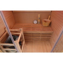 Sauna sucha z piecem HARVIA 3,5 kW i 120X105X190CM FSTG2