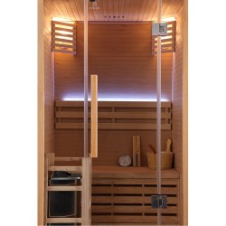 Sauna sucha z piecem HARVIA 3,5 kW i 120X105X190CM FSTG2