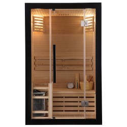Sauna sucha z piecem HARVIA 3,5 kW i 120X105X190CM FSTG2 Black
