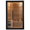 Sauna sucha z piecem HARVIA 3,5 kW i 120X105X190CM FSTG2 Black