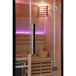 Sauna sucha z piecem HARVIA 3,5 kW i 120X105X190CM FSTG2 Black