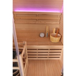 Sauna sucha z piecem HARVIA 3,5 kW i 120X105X190CM FSTG2 Black