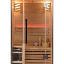 Sauna sucha z piecem HARVIA 3,5 kW i 120X105X190CM FSTG2 Black