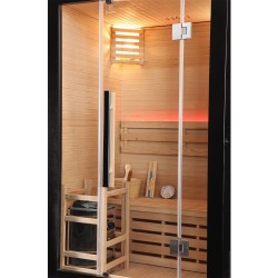 Sauna sucha z piecem HARVIA 3,5 kW i 120X105X190CM FSTG2 Black