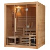 Sauna Fińska Sucha z Kamieniami Solnymi z Piecem HARVIA 6,0KW 160X150X200CM FSTG3L