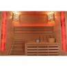 Sauna Fińska Sucha z Kamieniami Solnymi z Piecem HARVIA 6,0KW 160X150X200CM FSTG3L-black