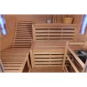 Sauna Fińska Sucha z Kamieniami Solnymi z Piecem HARVIA 6,0KW 160X150X200CM FSTG3L-black